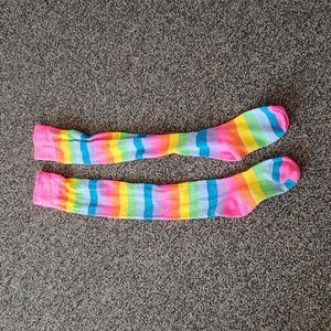 Thigh High rainbow socks